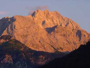 Dreitorspitze in der Abendsonne